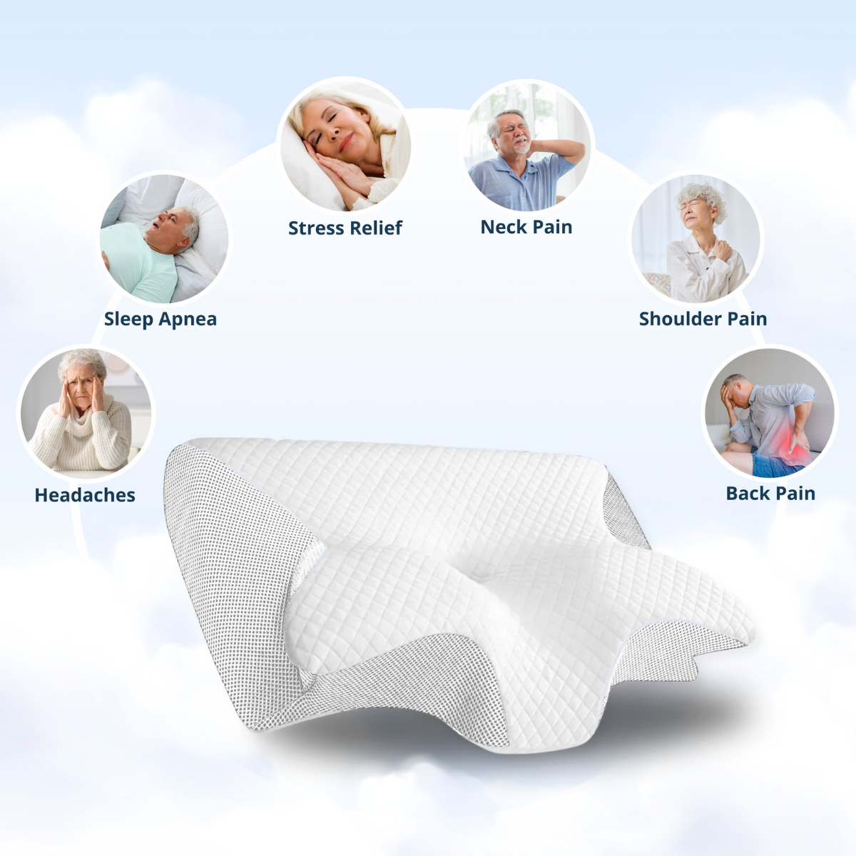 FreeWillHealth™ - PAIN RELIEF ERGONOMIC PILLOW