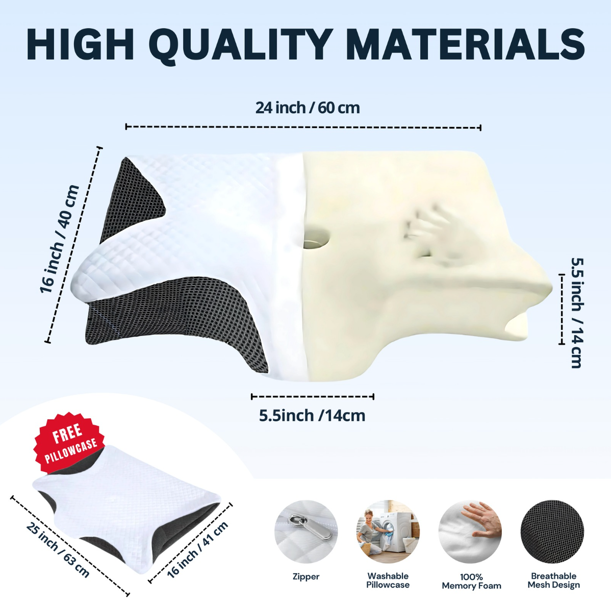 FreeWillHealth™ - PAIN RELIEF ERGONOMIC PILLOW