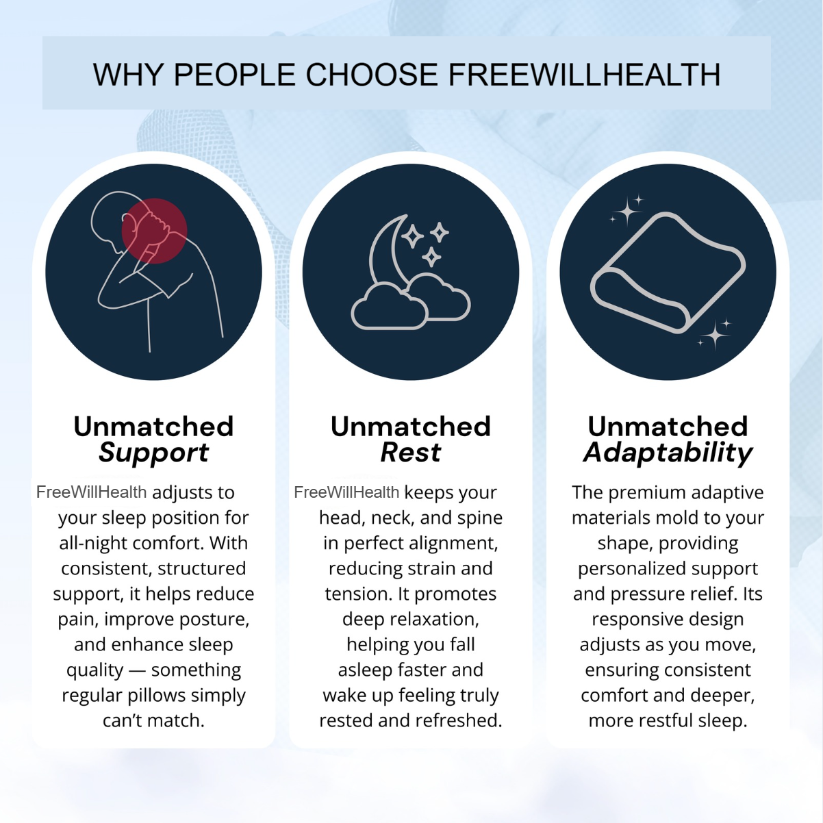 FreeWillHealth™ - PAIN RELIEF ERGONOMIC PILLOW