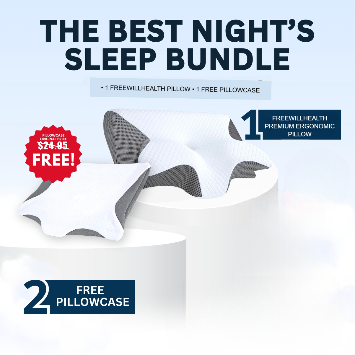 FreeWillHealth™ - PAIN RELIEF ERGONOMIC PILLOW